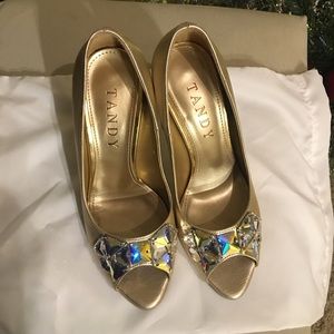 💎Real swarowsky rhinestone heels.